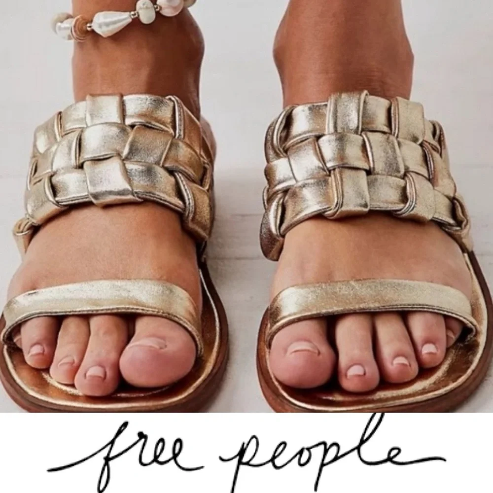 Gorgeous free people woven River sandals ❤️boho vibe ⭐️HP⭐️ - Picture 1 of 5